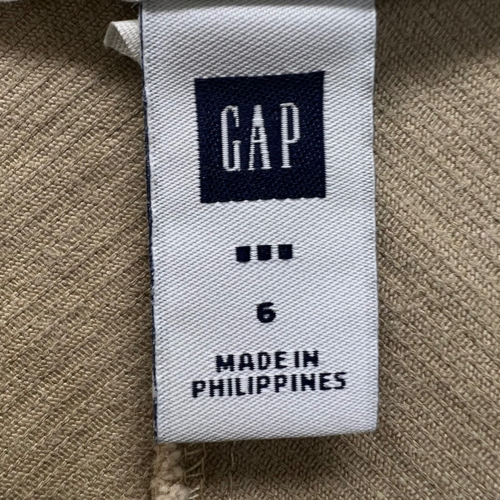VTG Y2K GAP Diagonal Corduroy A-Line Skirt Sz 6 High Waisted Pockets - Picture 3 of 9